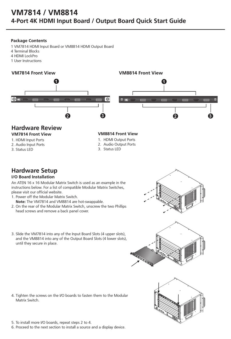 ATEN VM7814 quick start guide