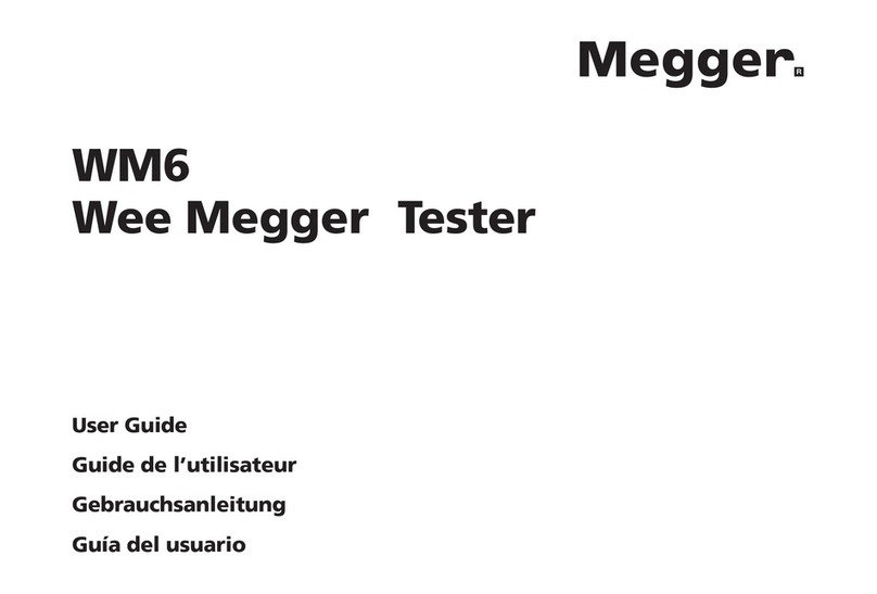 Megger WM6 User manual