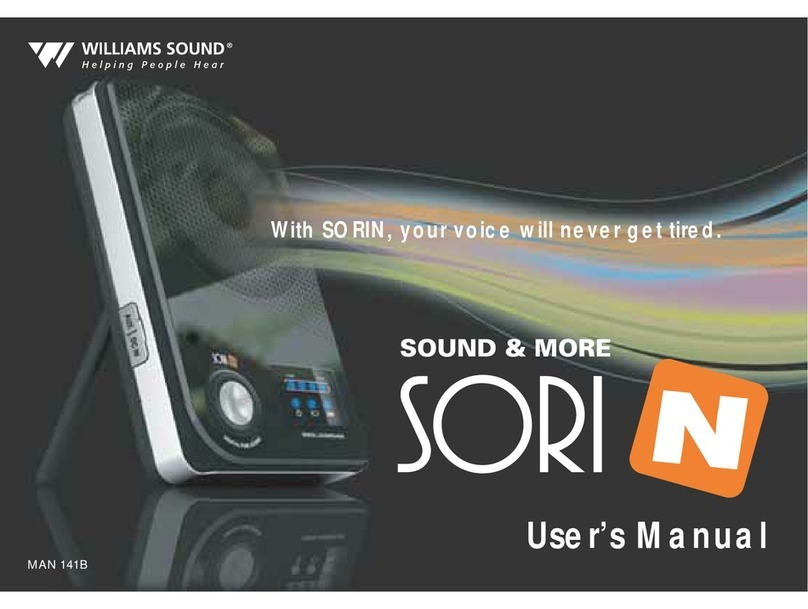 Williams Sound SORIN user manual