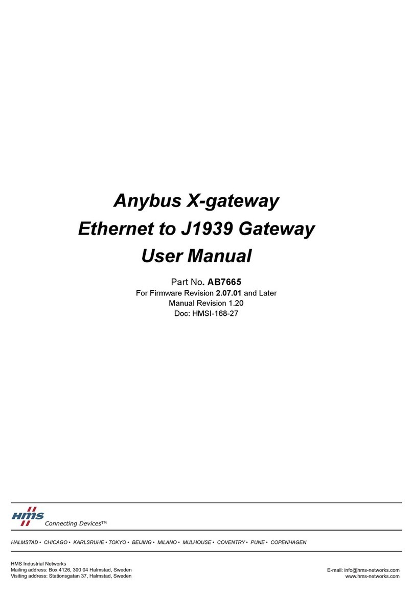 HMS AnyBus-X J1939 User manual