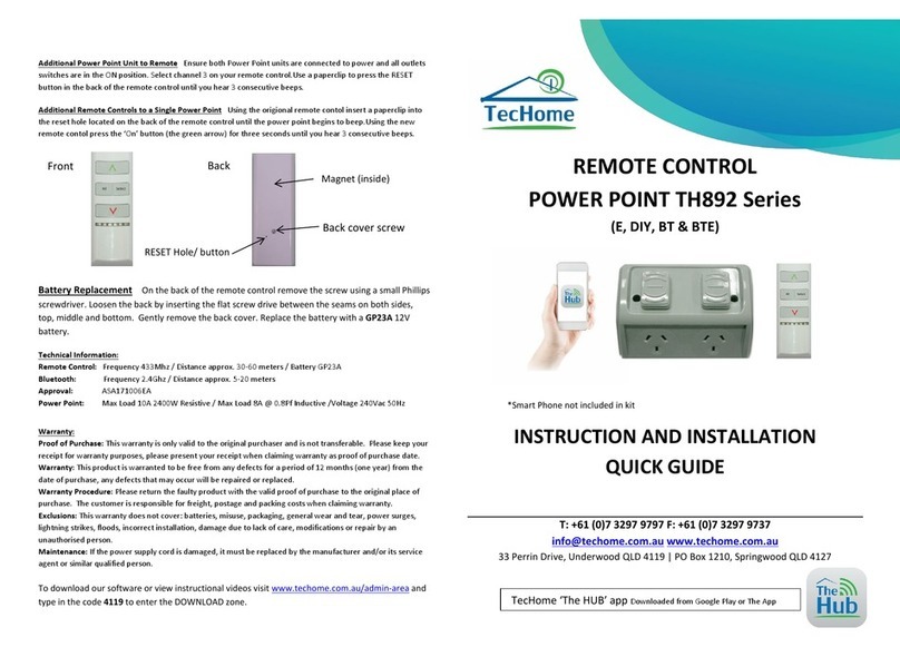 Techome Power Point TH892-E User manual