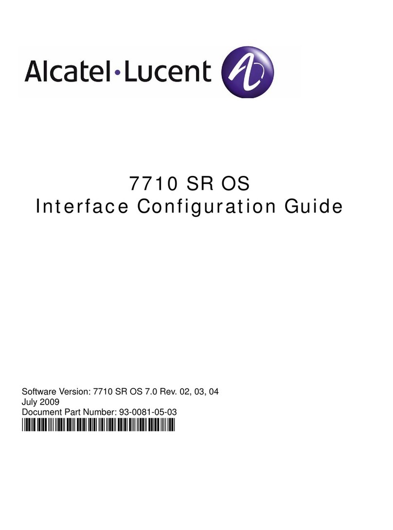 Alcatel-Lucent 7710 SR OS User manual