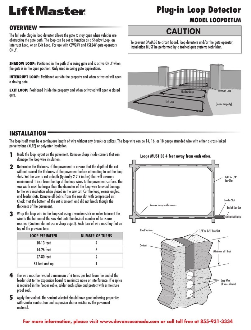 Chamberlain LOOPDETLM User manual