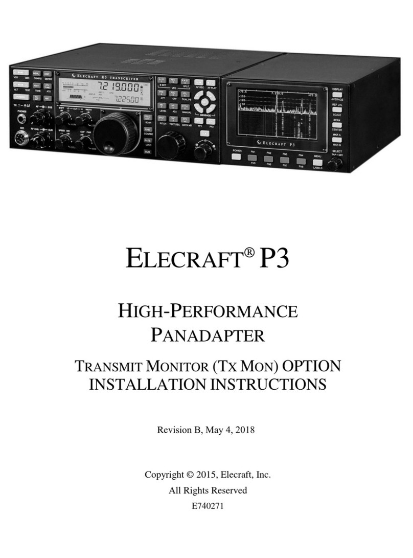 ELECRAFT P3 User manual