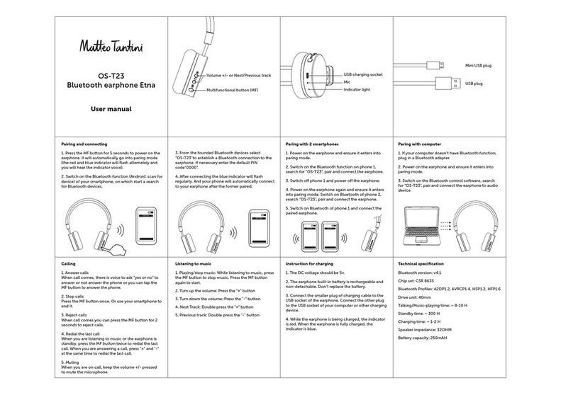 Matteo Tantini OS-T23 user manual