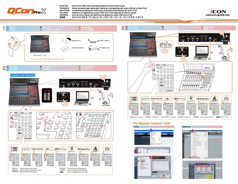 ICON Qcon ProX User manual