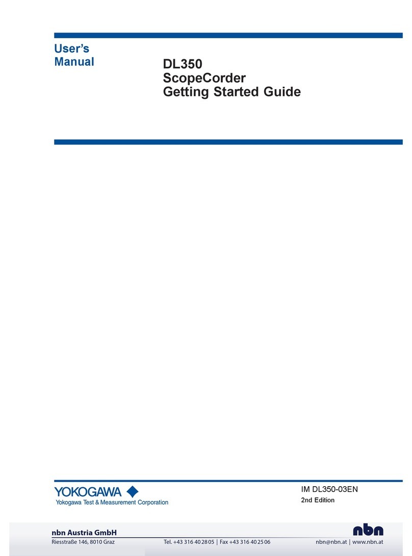 YOKOGAWA ScopeCorder DL350 Getting started guide