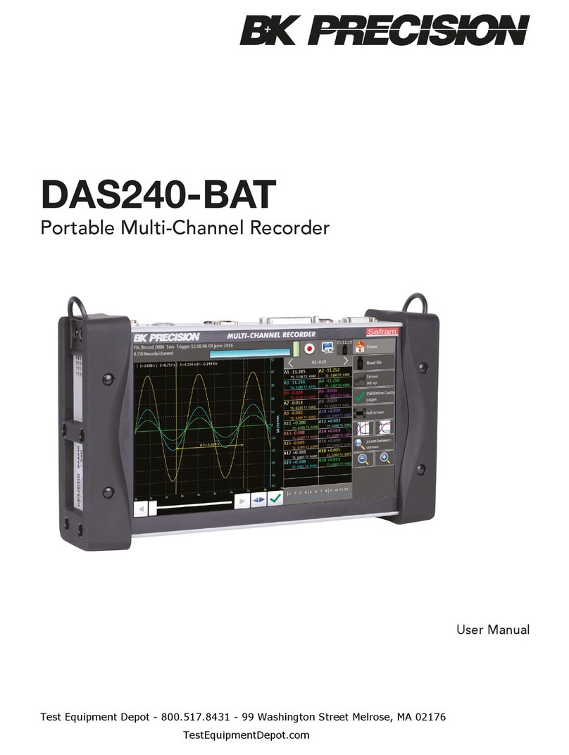 B+K precision DAS240-BAT user manual