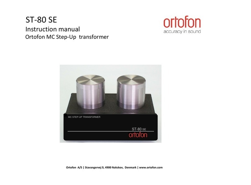 Ortofon ST-80 SE User manual