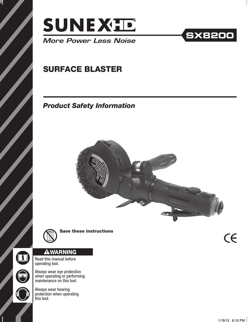 Sunex HD SX8200 Product safety information