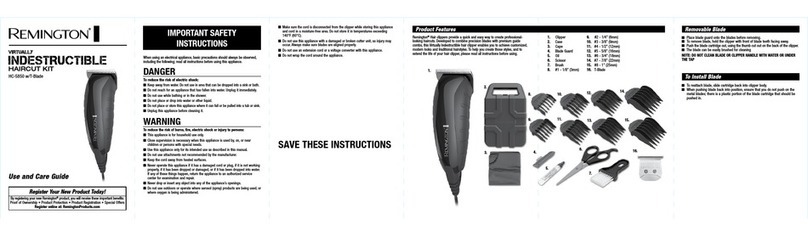 Remington HC-5850 User manual