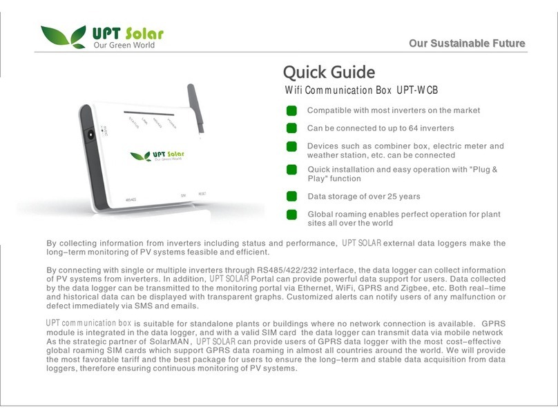 UPT Solar UPT-WCB User manual