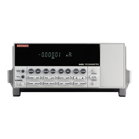 Keithley 6485 User manual