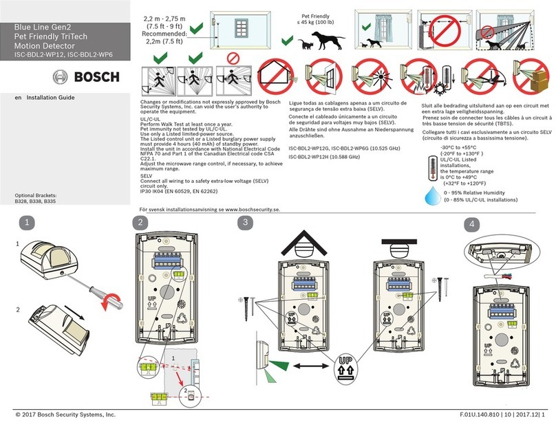 Bosch ISC-BDL2-WP6 User manual