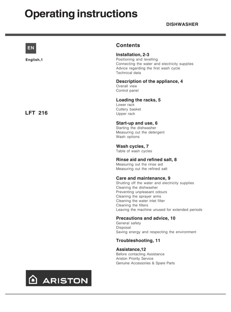 Ariston LFT 216 User manual