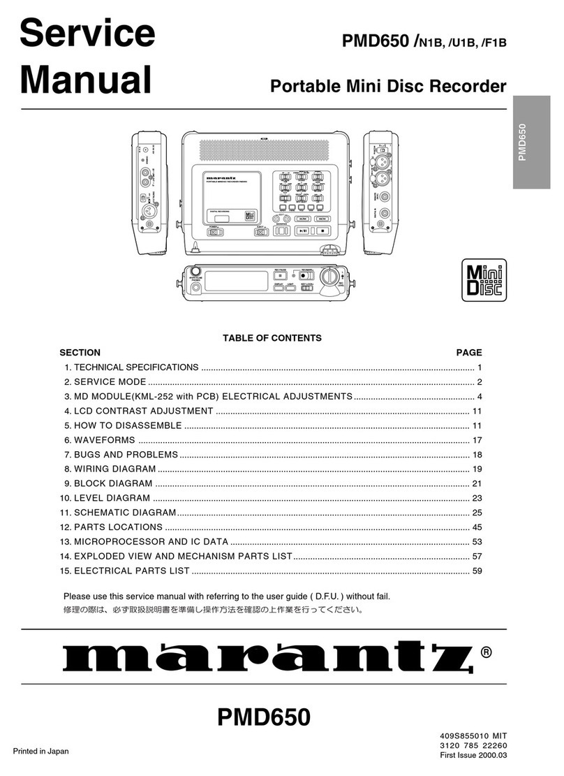 Marantz PMD650/N1B Service manual