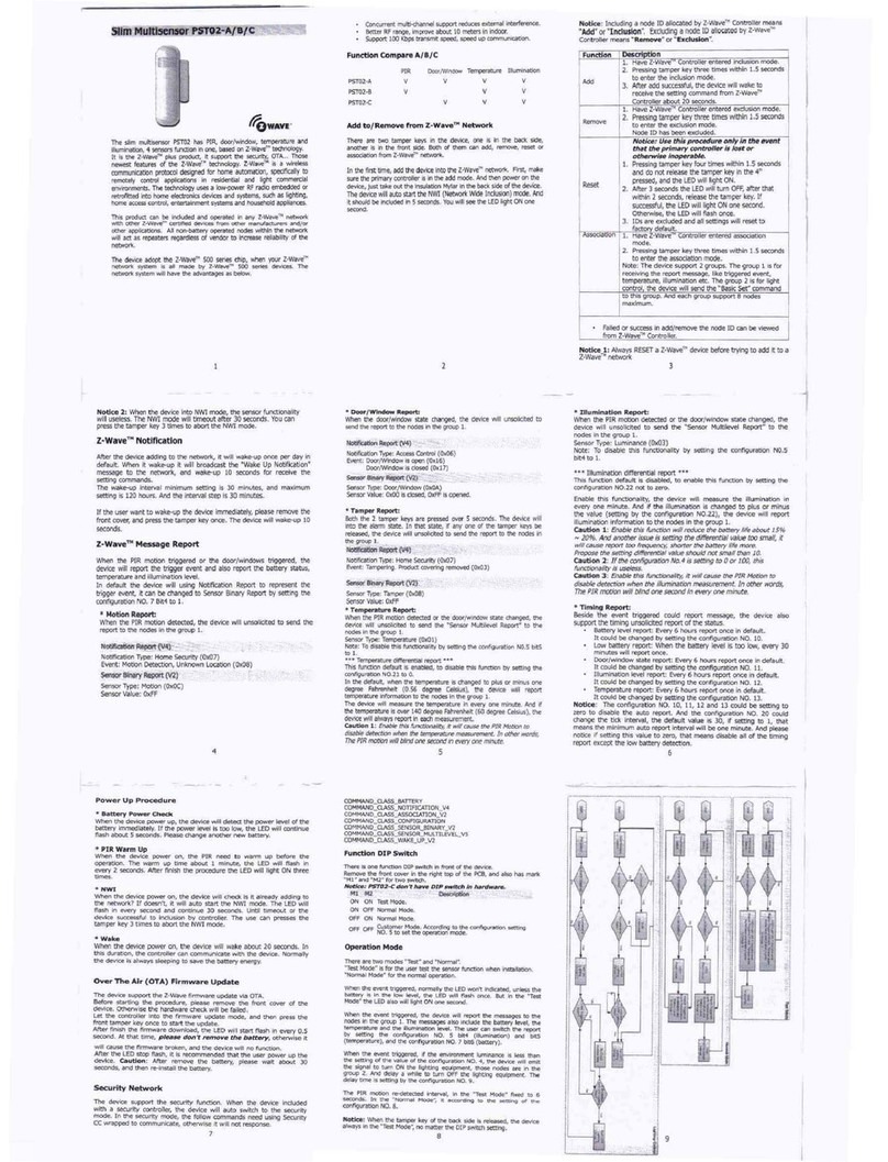 Philio Technology Corporation PST02-A manual Philio Technology Corporation PST02-A manual