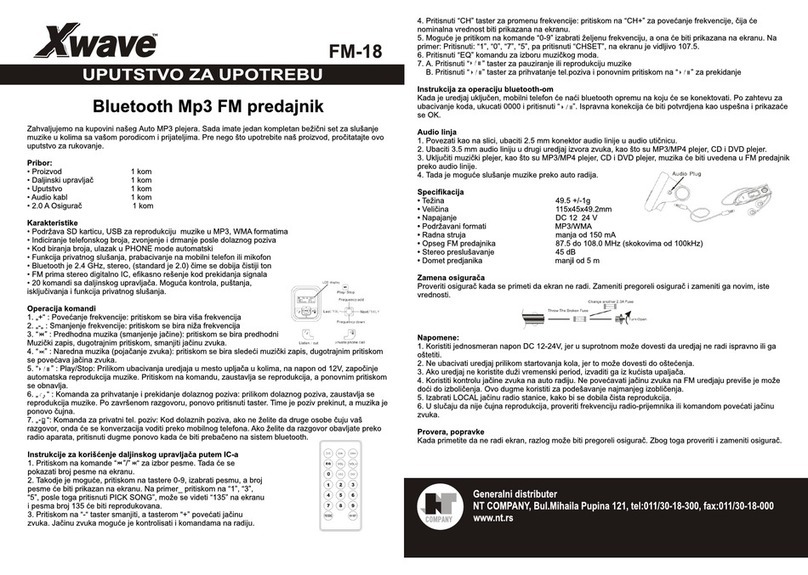 XWave FM-18 user guide