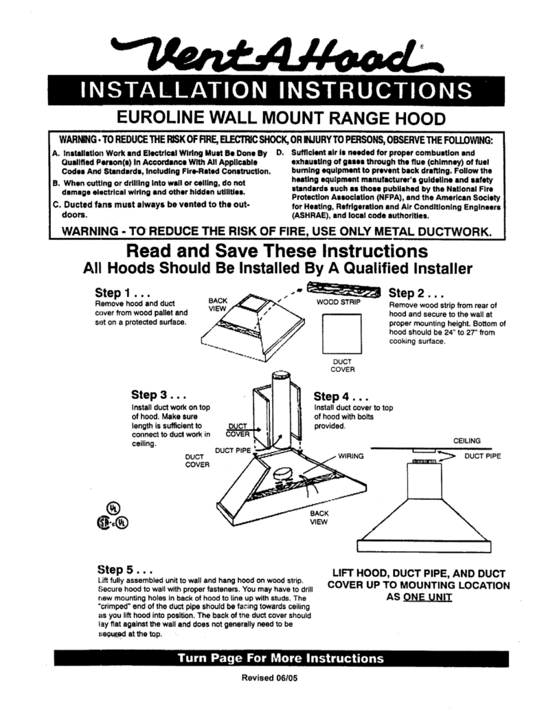 VentAHood EPTH18 installation instructions