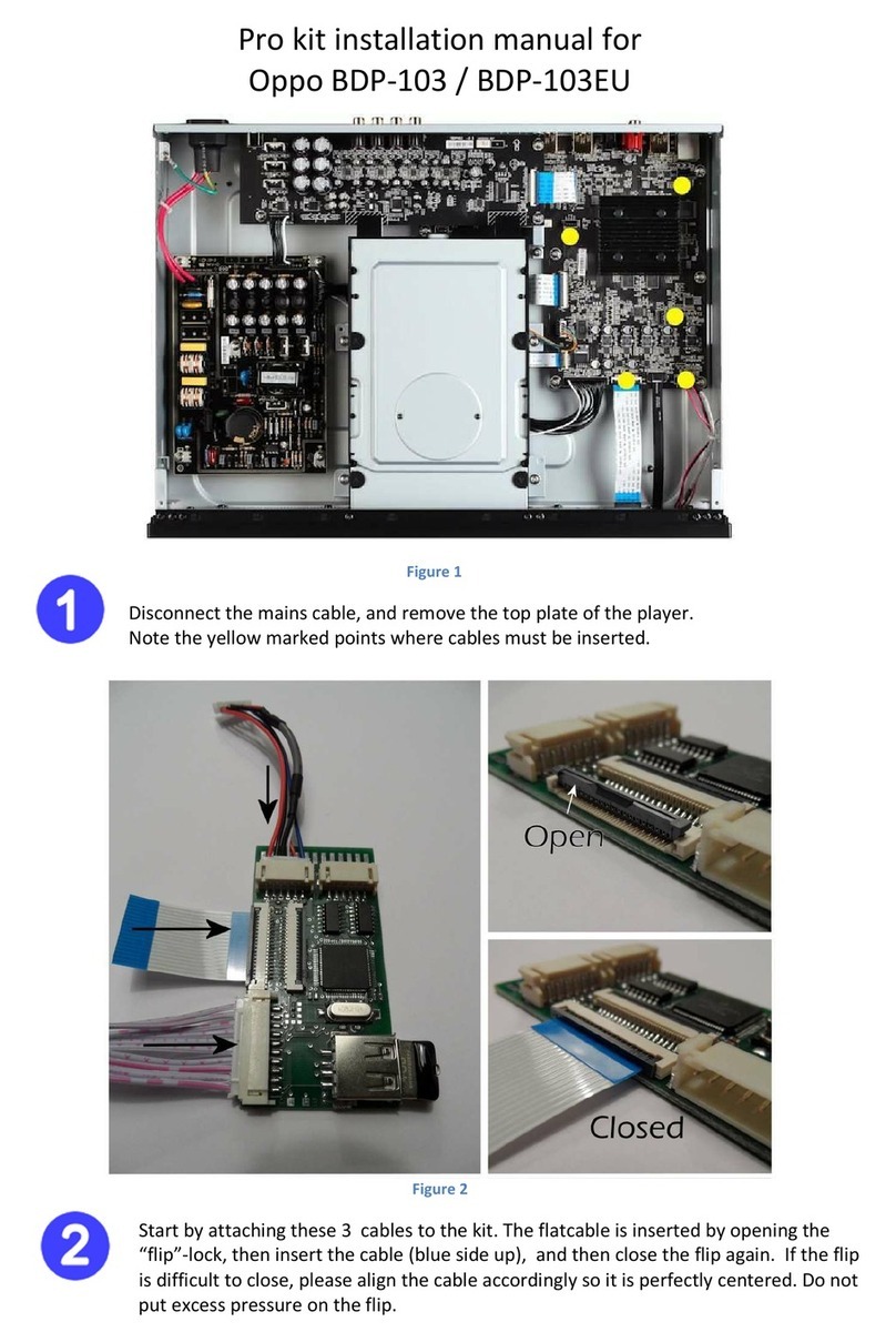 Oppo BDP-103 installation manual