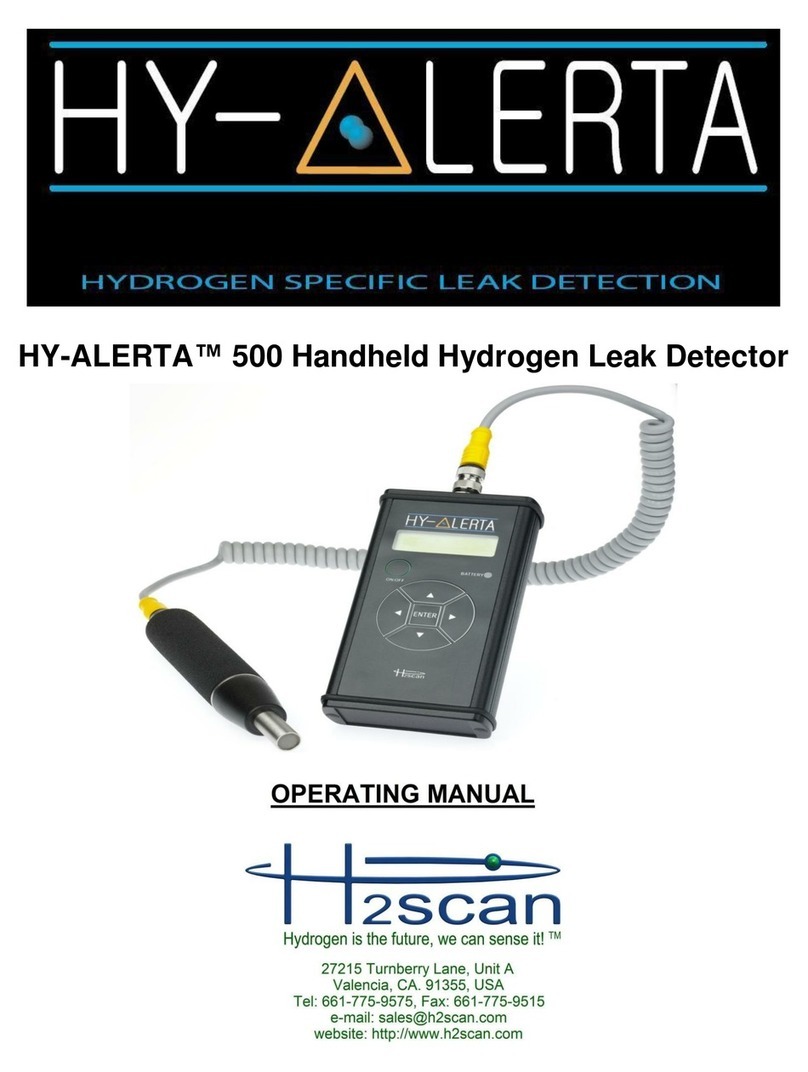 H2Scan HY-ALERTA 500 operating manual