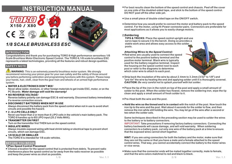 Skyrc TORO 8 X150 User manual