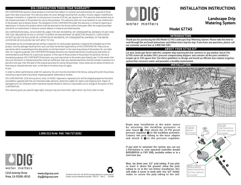 DIG G77AS User manual