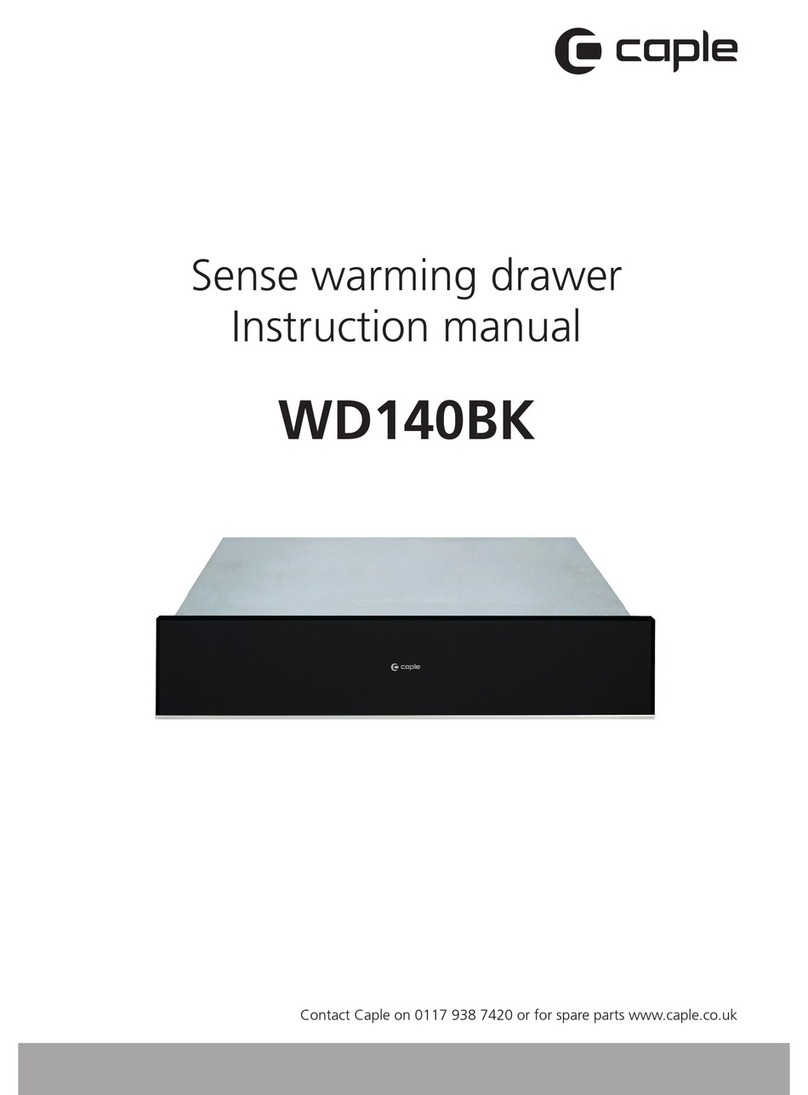 Caple WD140BK instruction manual