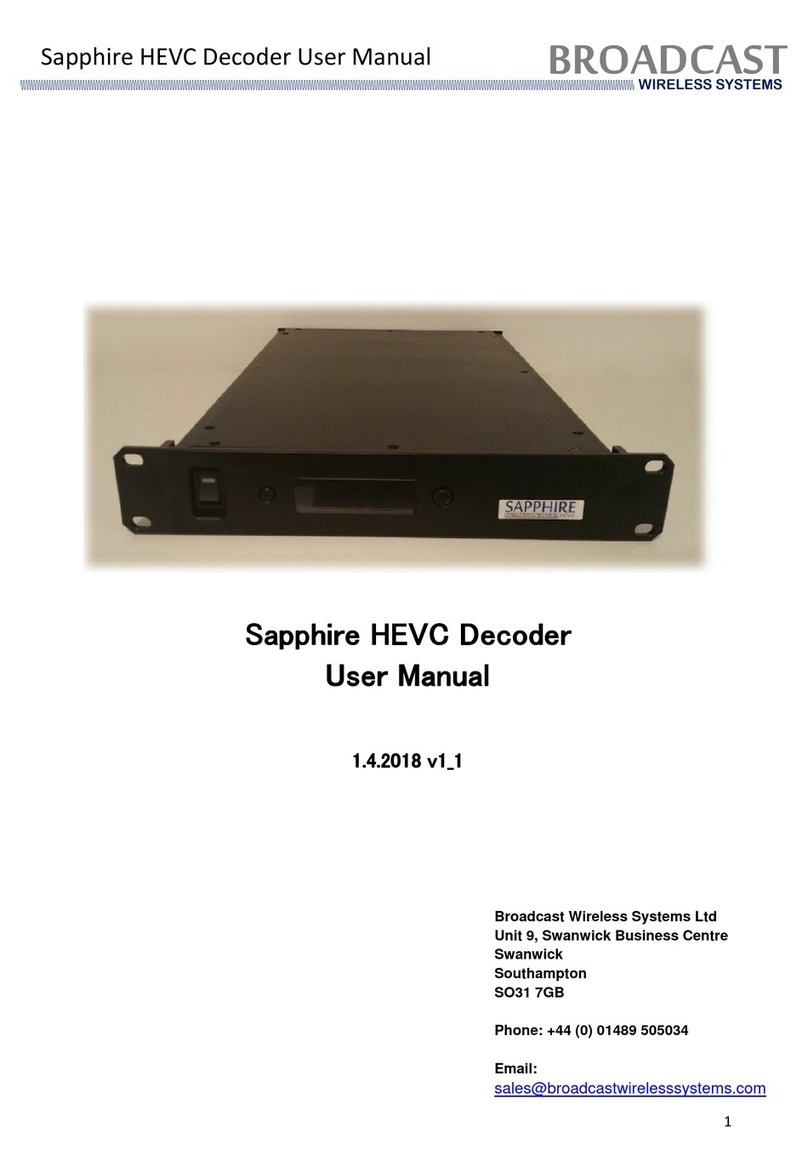 Broadcast Sapphire HEVC user manual
