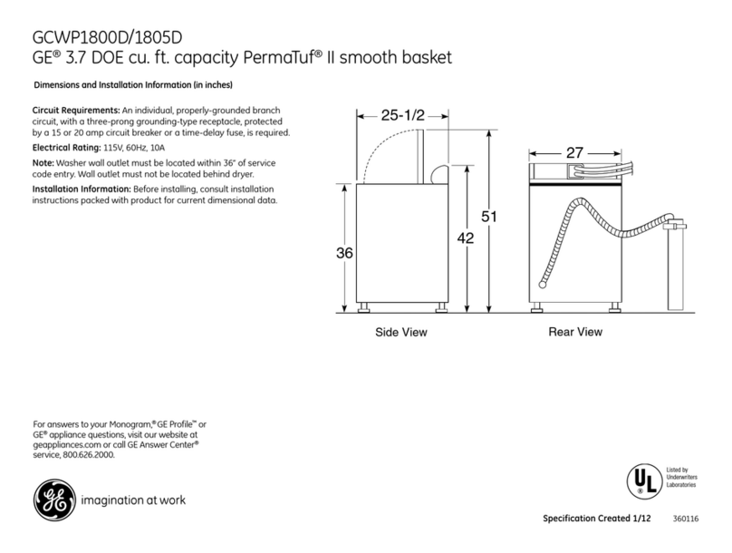 GE GCWP1800D Manual