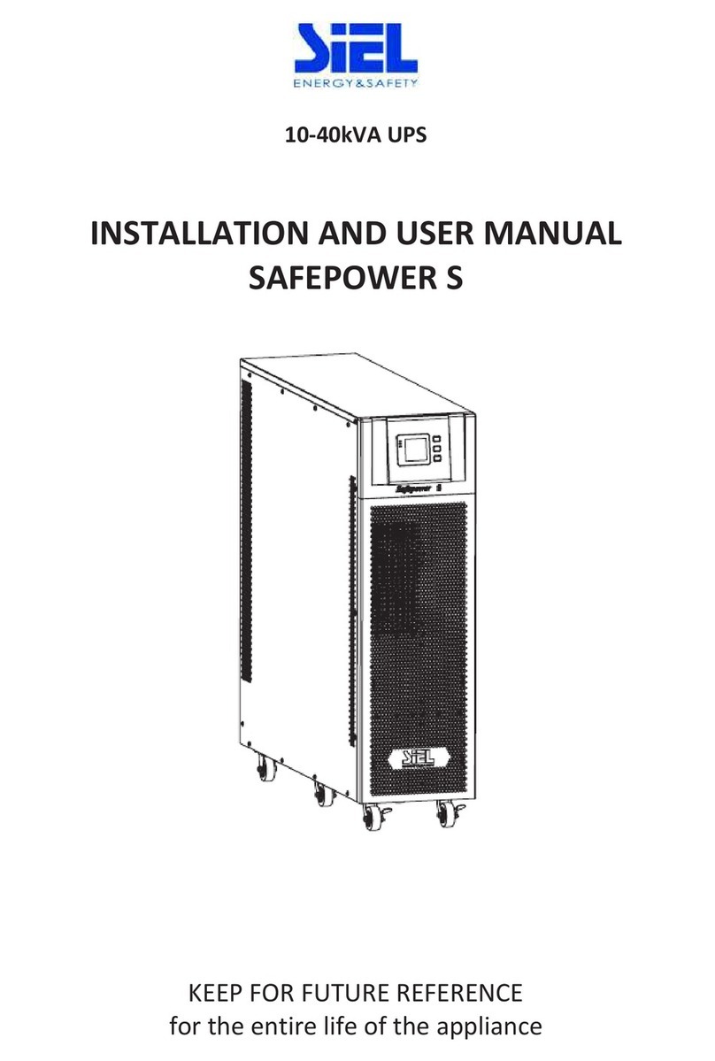 Siel SAFEPOWER S Installation and user manual
