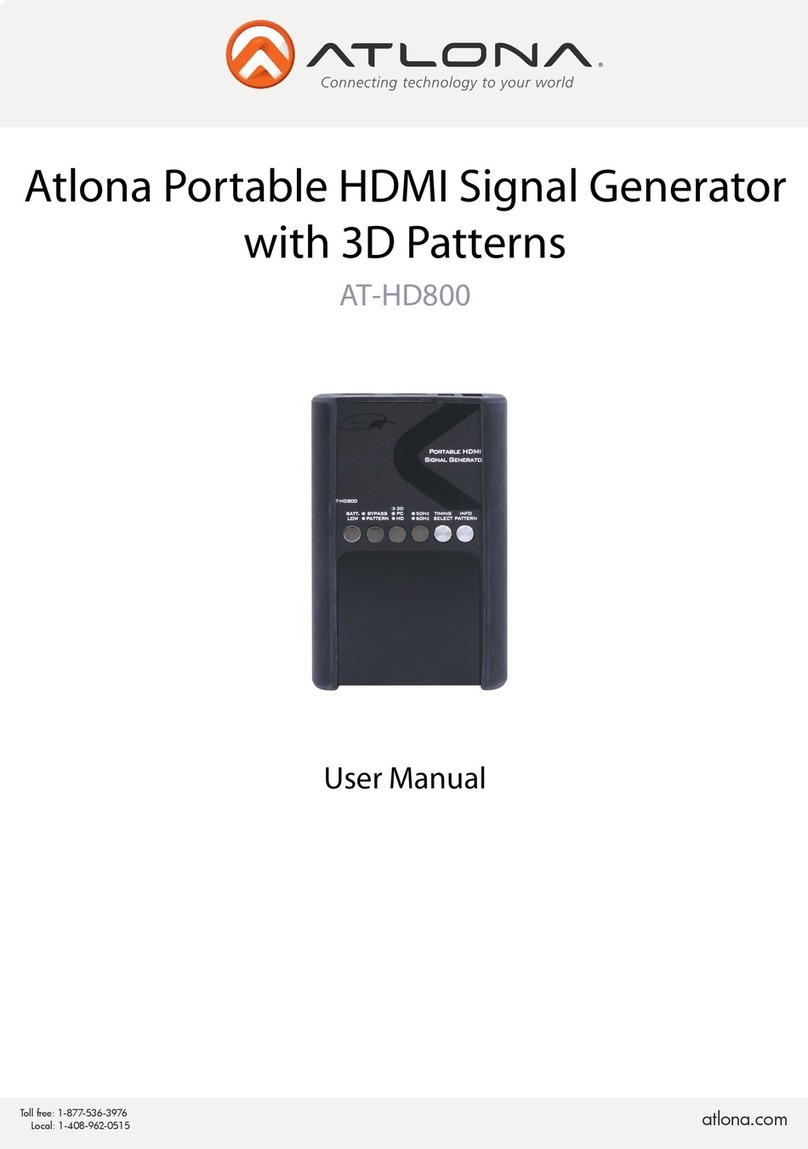 Atlona AT-HD800 user manual