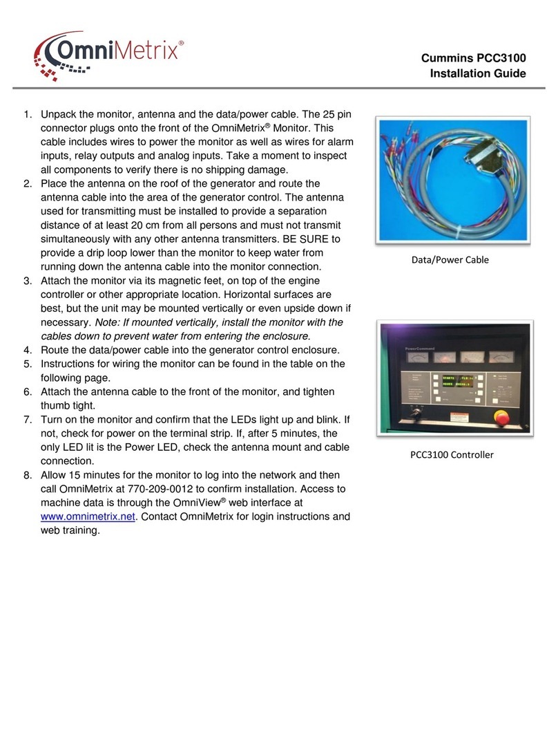 OmniMetrix Cummins PCC3100 installation guide
