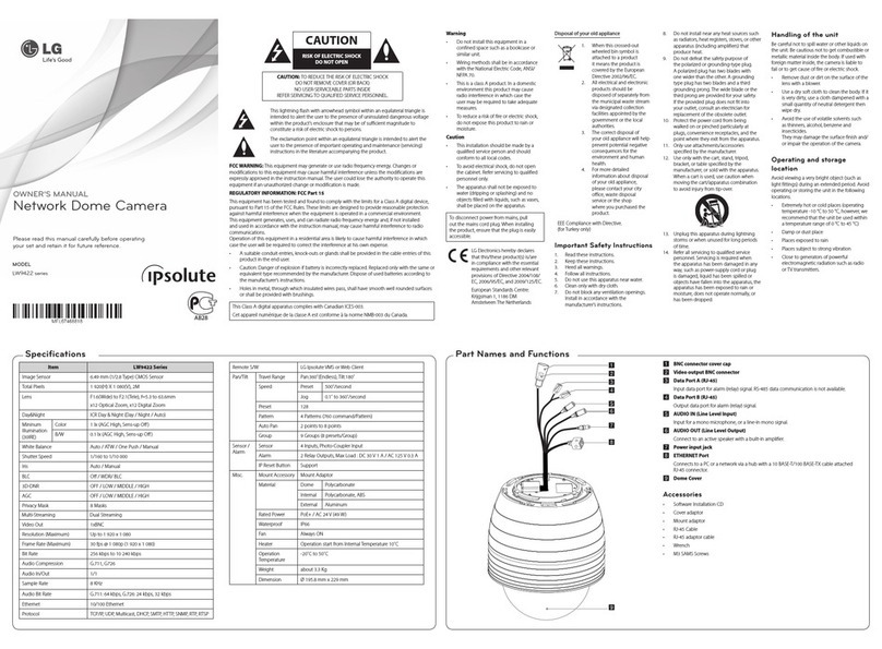 LG LW9422 series owner's manual