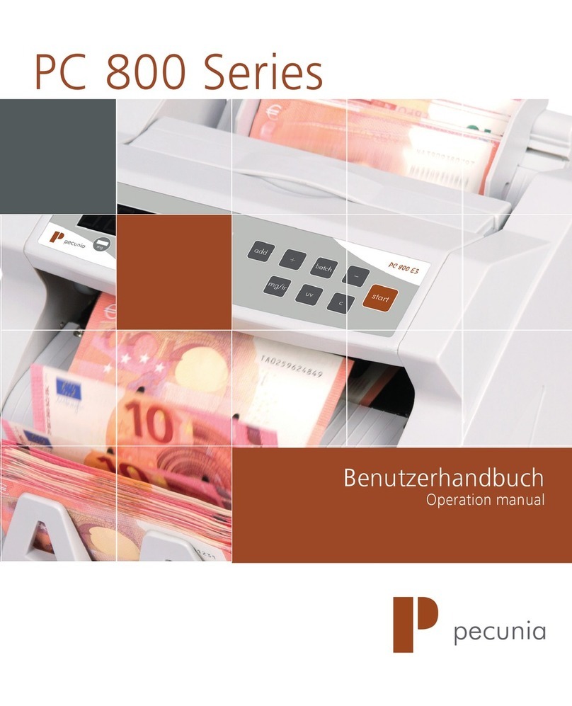 Pecunia PC 800 Operation manual
