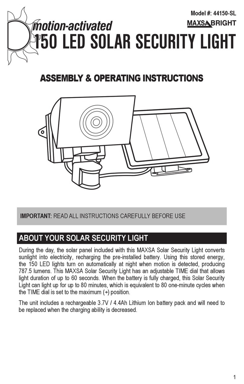 MAXSA 44150-SL Assembly & operating instructions