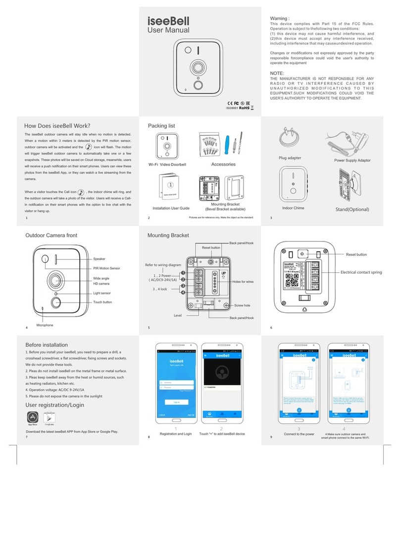 iseeBell WF100 user manual