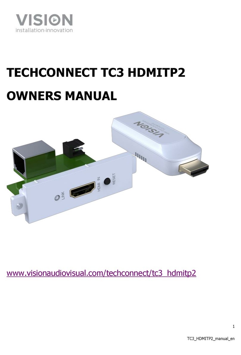 Vision Audio Visual TECHCONNECT TC3 HDMITP2 owner's manual