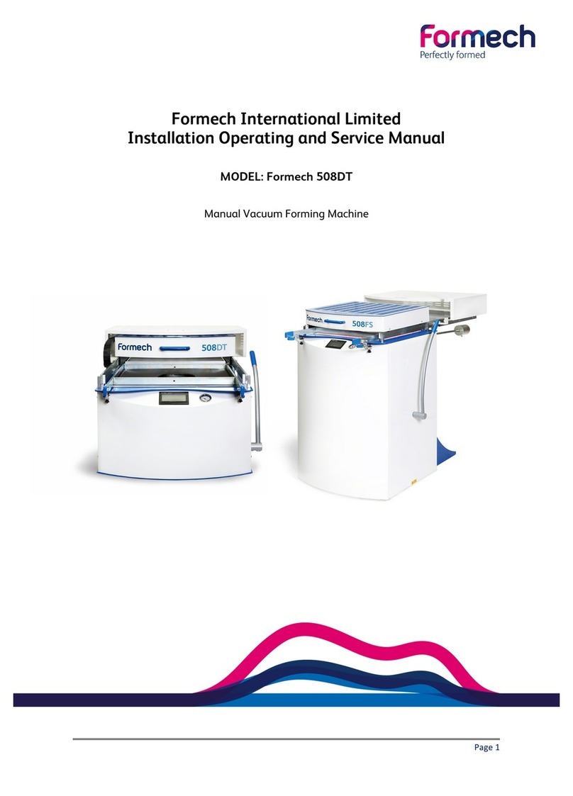 Formech 508DT Installation, operating and service manual