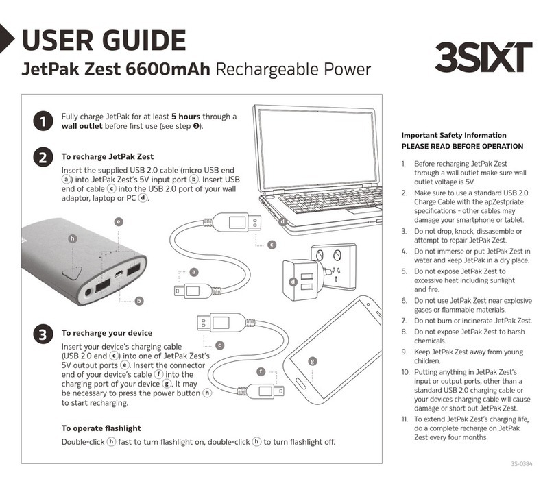3SIXT JetPak Zest user guide