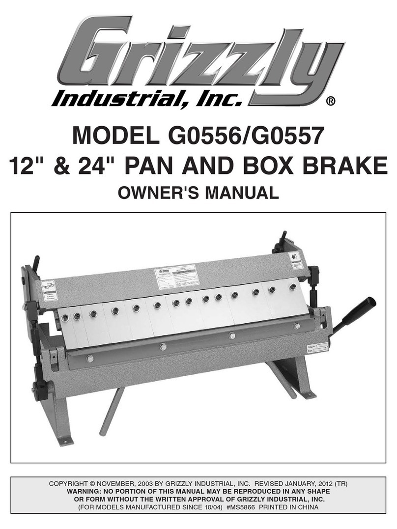 Grizzly G0556 User manual
