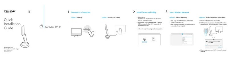 TP-Link Archer T4UH Quick installation guide
