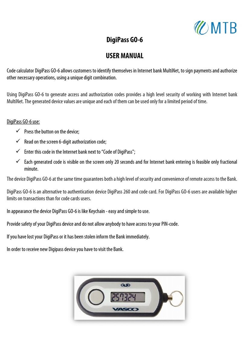 MTB DigiPass GO-6 user manual