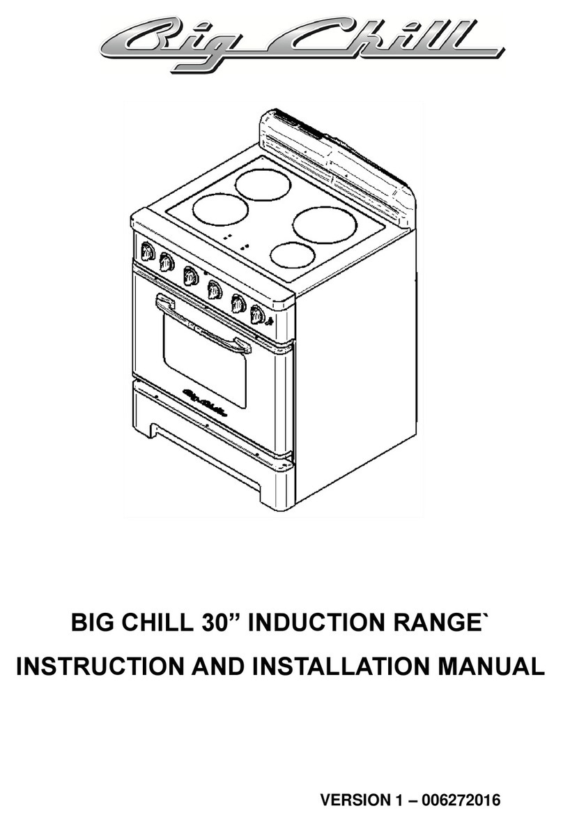 Big Chill 30" series Instruction and installation manual