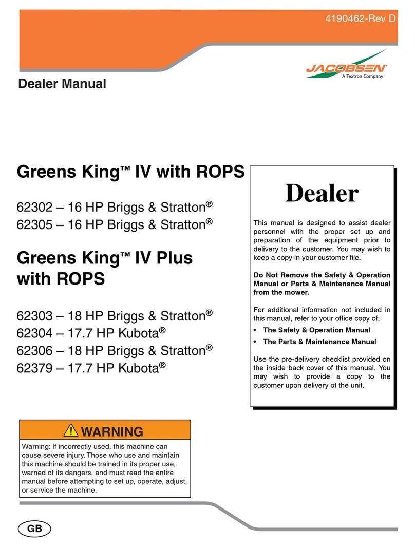 Jacobsen Greens King IV 62302 User manual