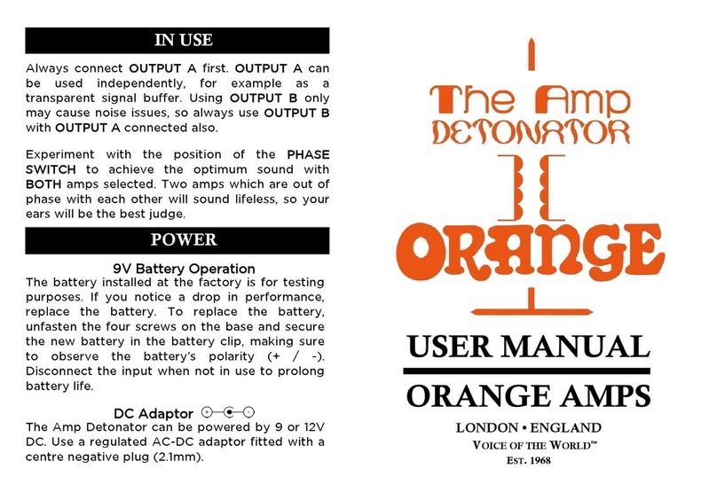 ORANGE The Amp Detonator user manual