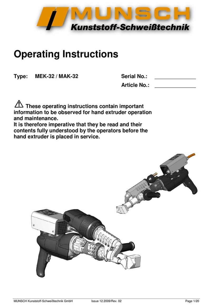 Munsch MEK-32 operating instructions