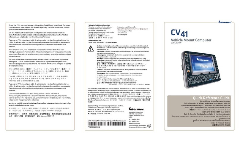 Intermec CV41W Series User manual