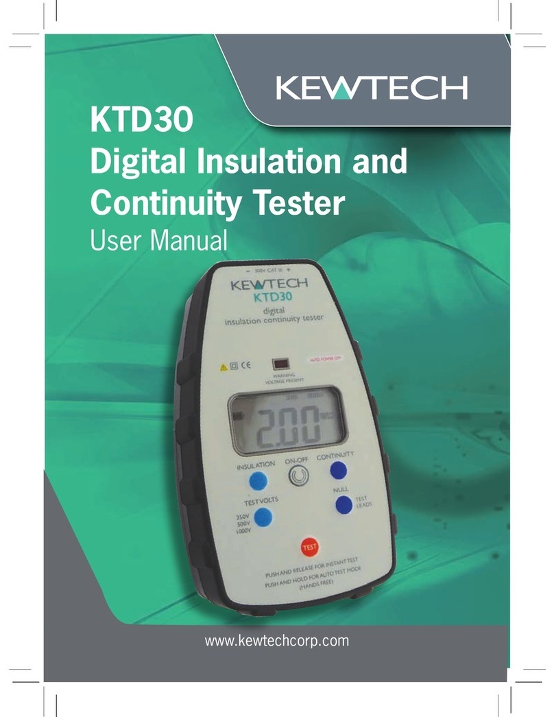 Kewtech KTD30 User manual