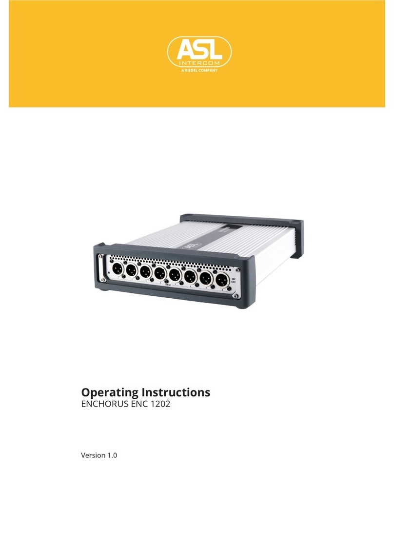 ASL INTERCOM ENCHORUS ENC 1202 operating instructions